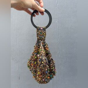 Handmade Beaded & Embroidered Bangle Bag